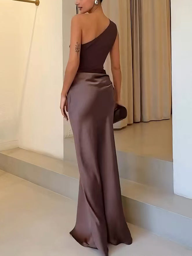 One-Shoulder Maxi Dress