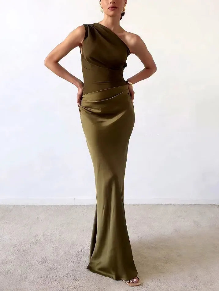One-Shoulder Maxi Dress