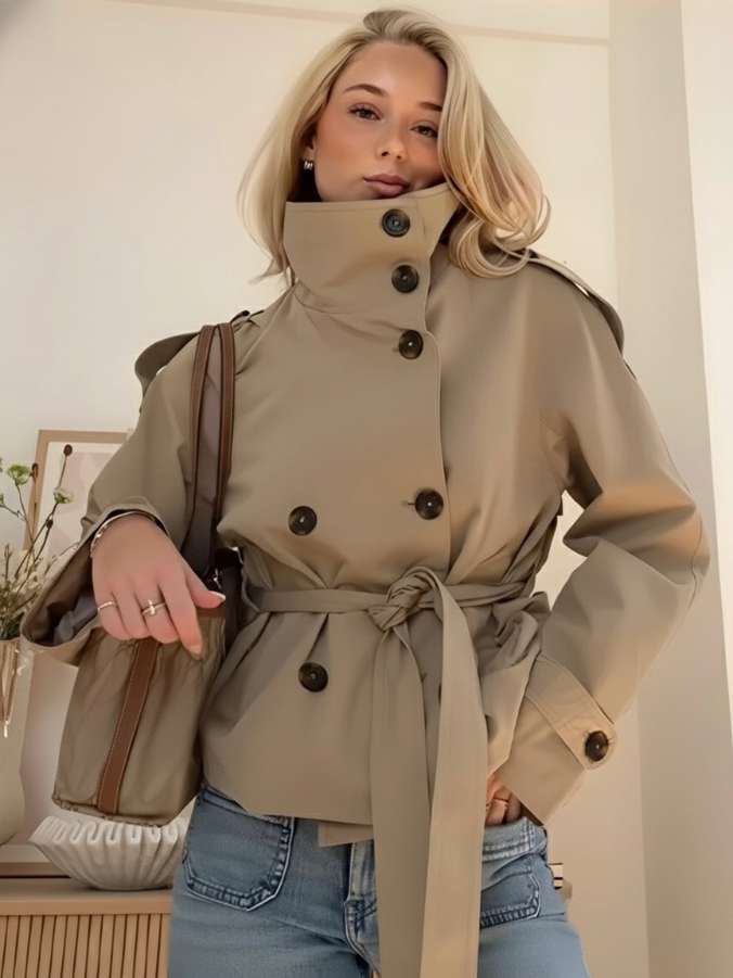 Double-Breasted Short Jacket