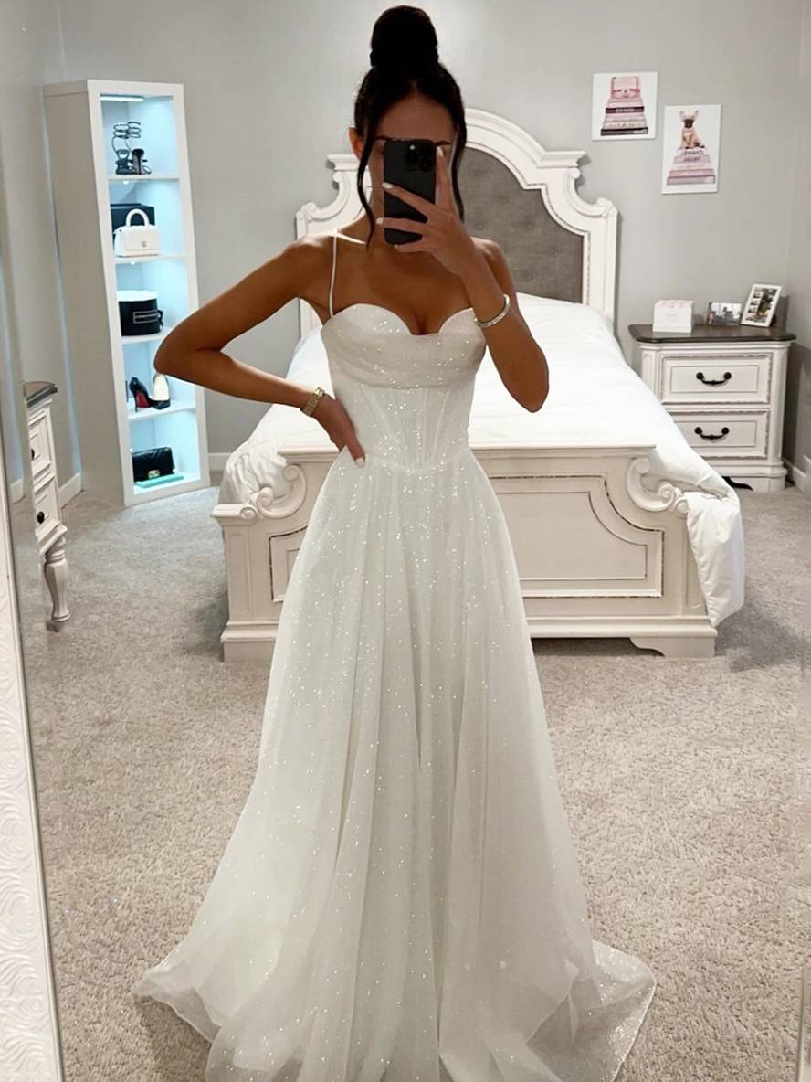 Glitter Tulle Maxi Dress