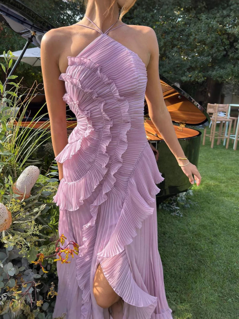 Halter Neck Midi Dress