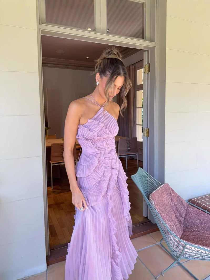 Halter Neck Midi Dress