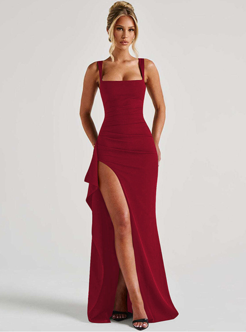 Square Neck Maxi Dress