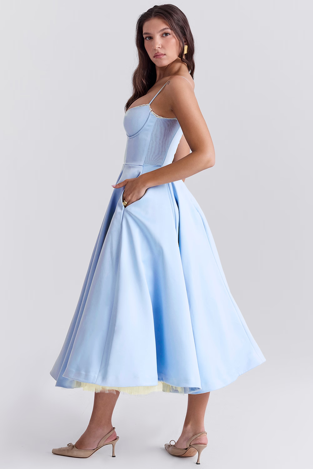 Bustier Midi Dress