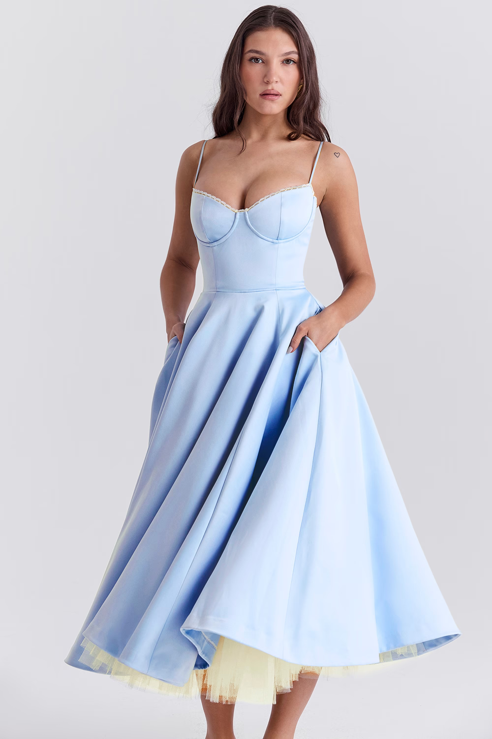 Bustier Midi Dress