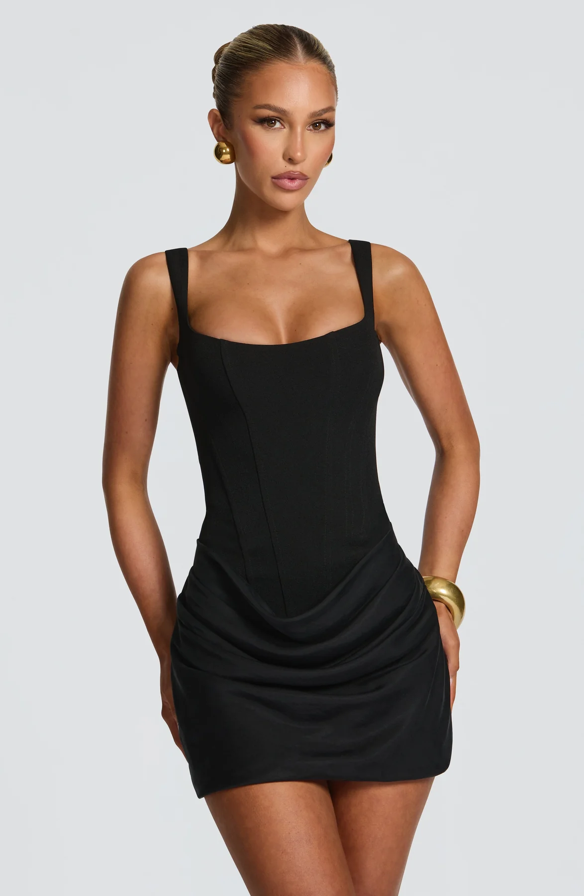 Square-Neck Mini Dress