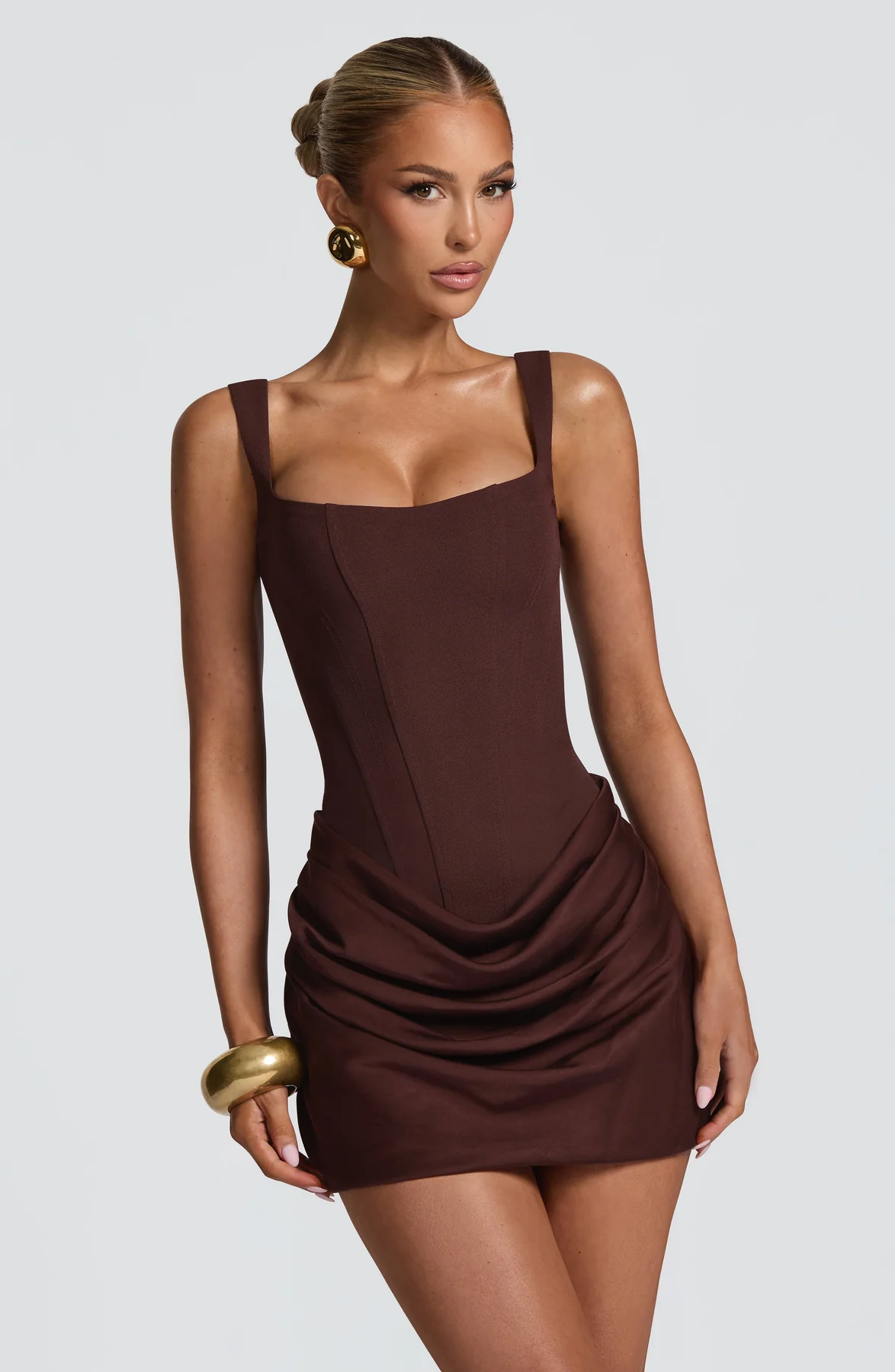 Square-Neck Mini Dress