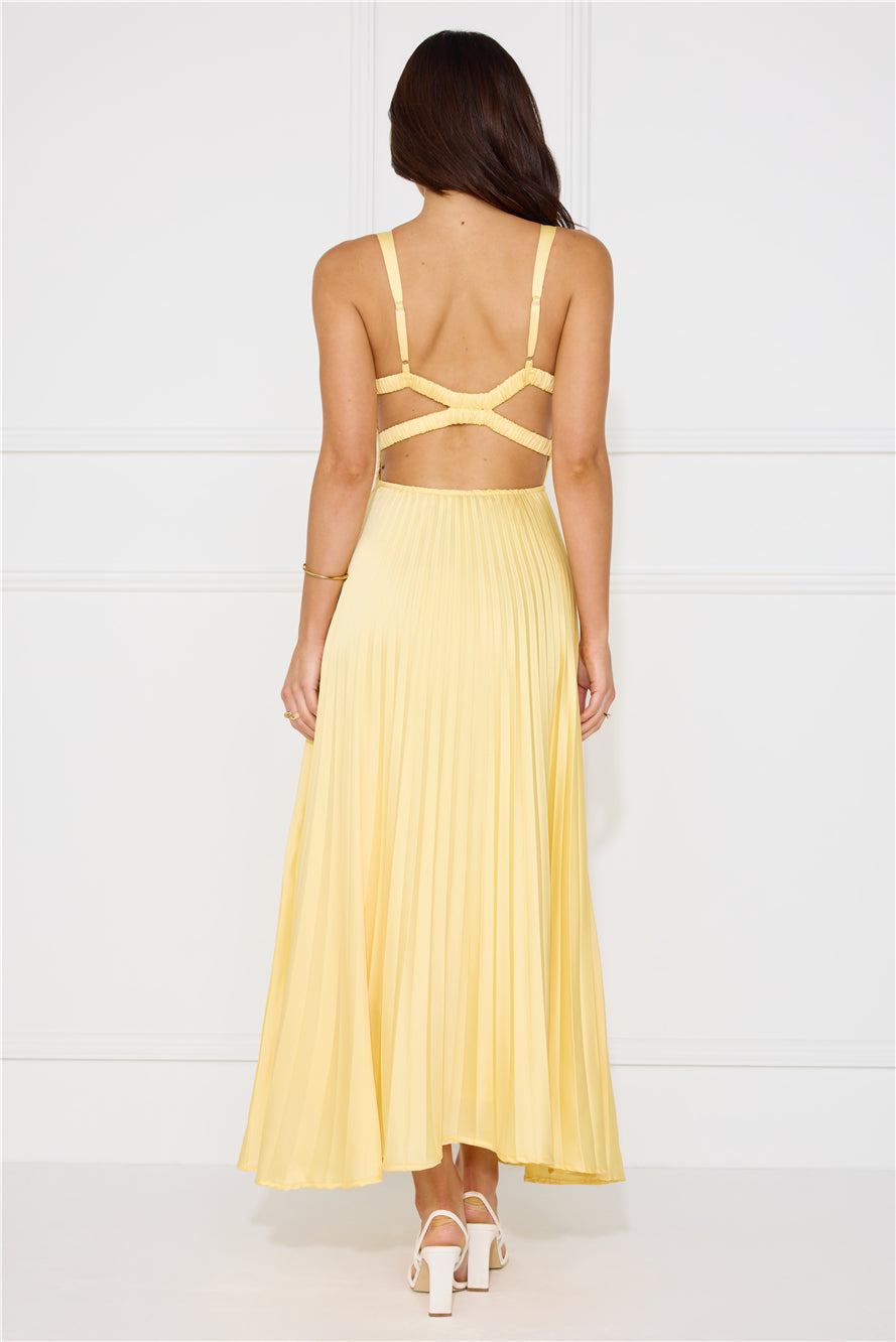 Pleated Maxi Dress