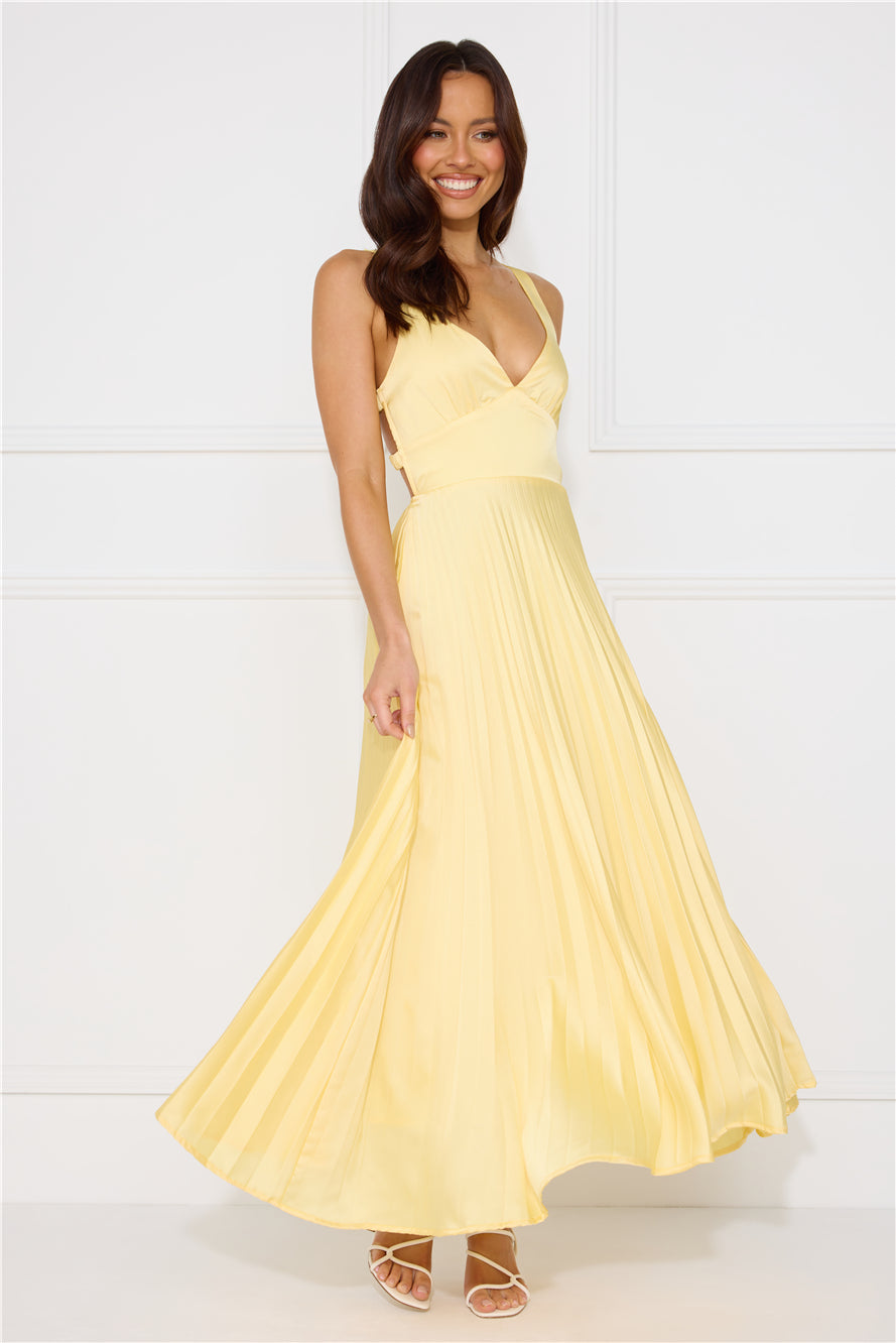 Pleated Maxi Dress