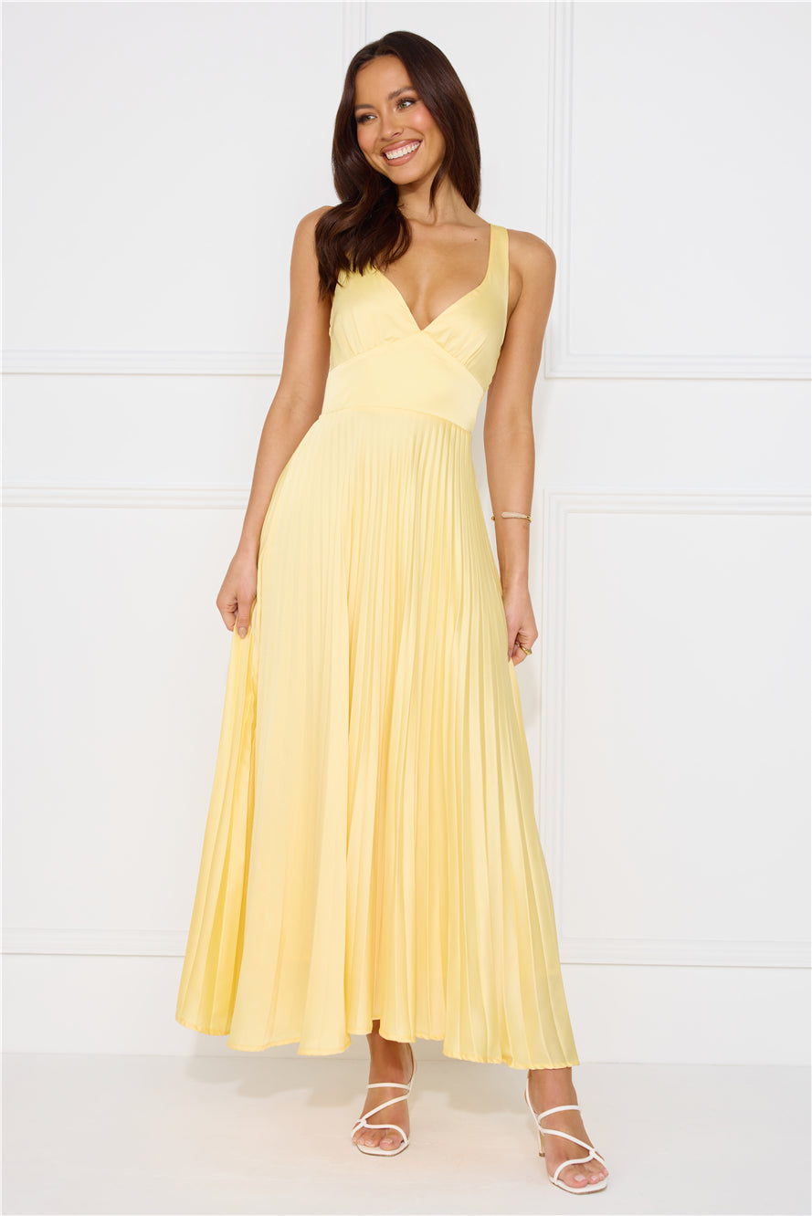 Pleated Maxi Dress