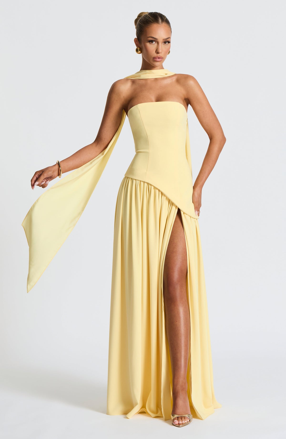 Strapless Bandeau Maxi Dress