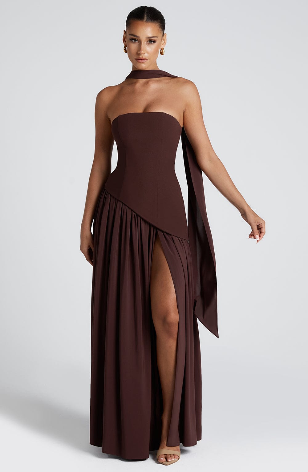 Strapless Bandeau Maxi Dress