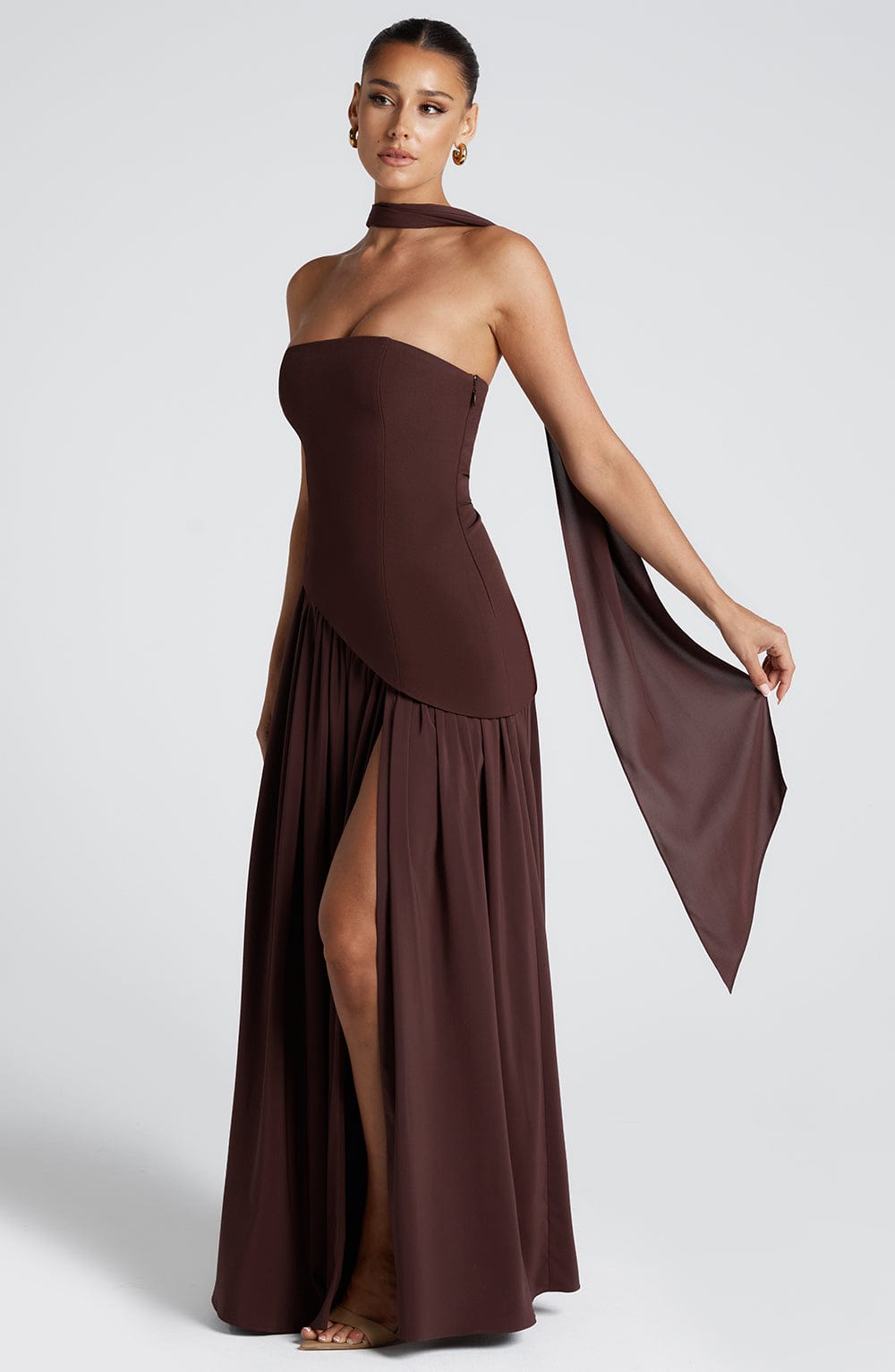 Strapless Bandeau Maxi Dress