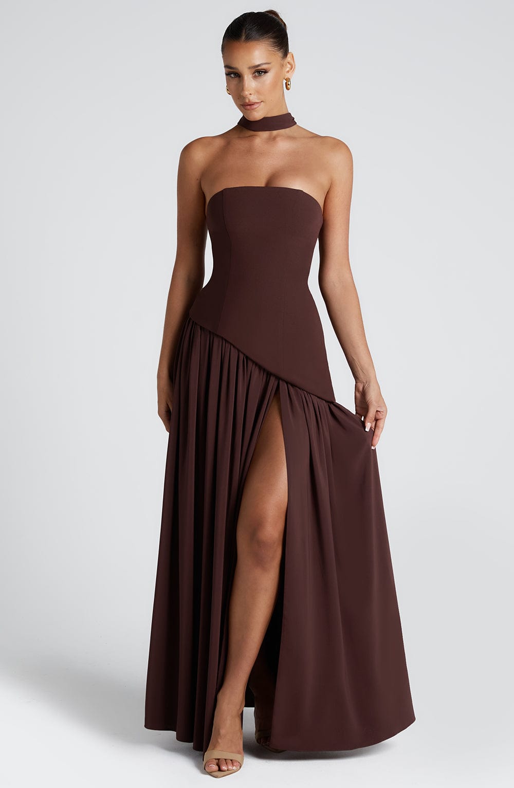 Strapless Bandeau Maxi Dress