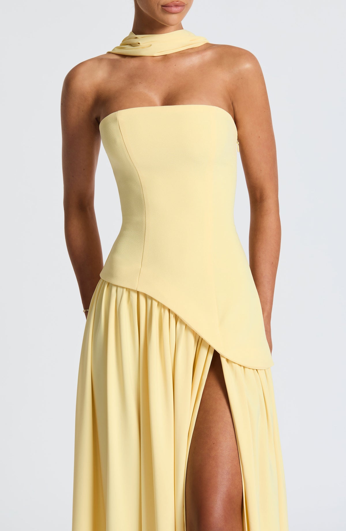 Strapless Bandeau Maxi Dress