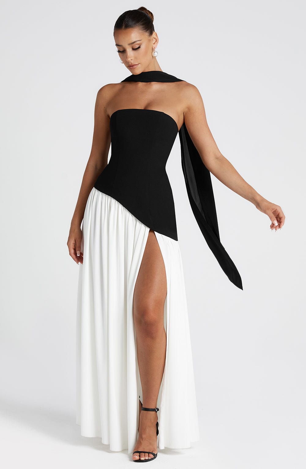 Strapless Bandeau Maxi Dress