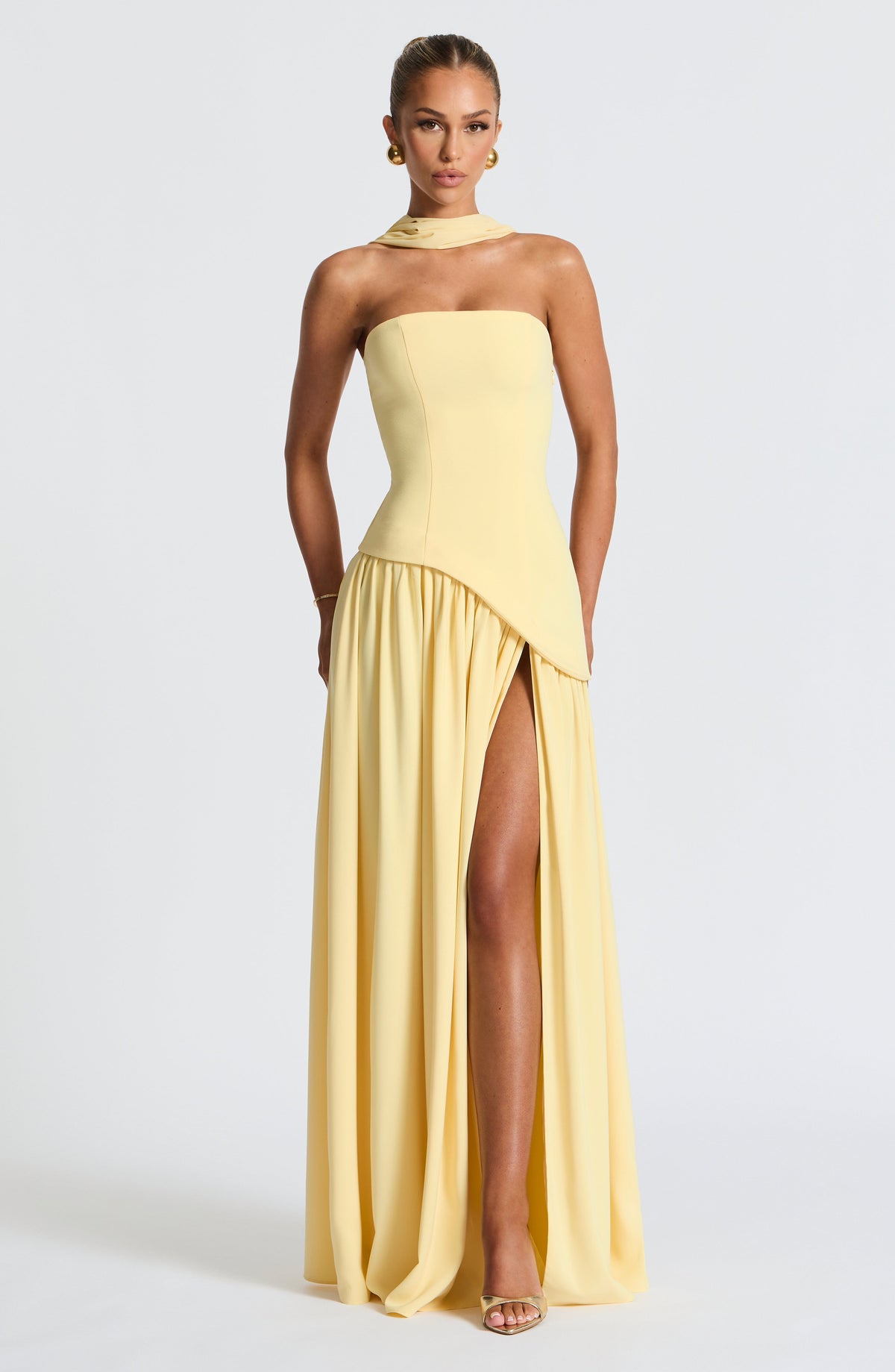 Strapless Bandeau Maxi Dress