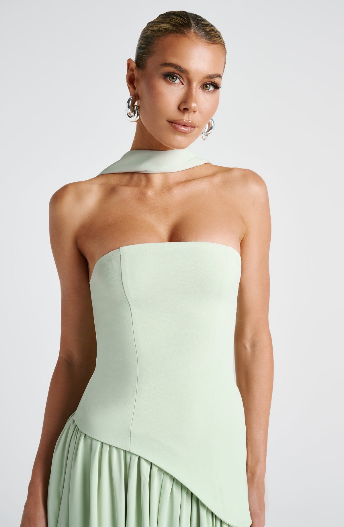 Strapless Bandeau Maxi Dress