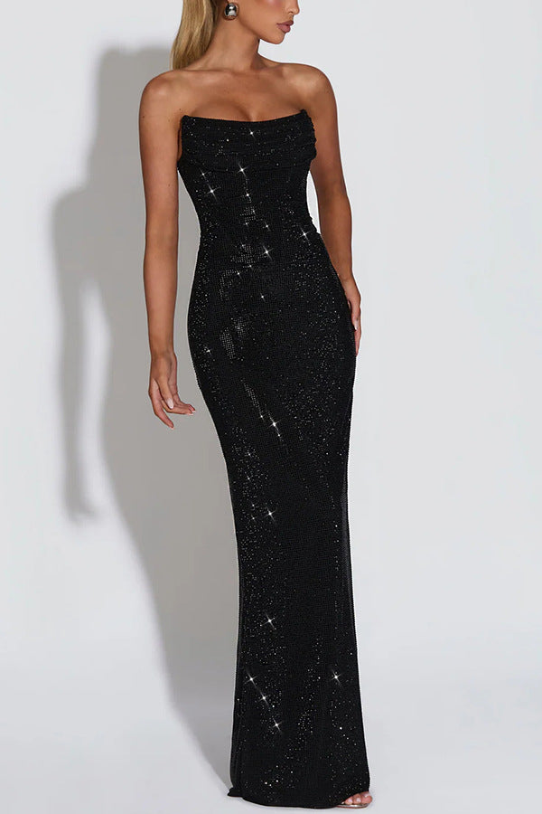Rhinestone Maxi Dress