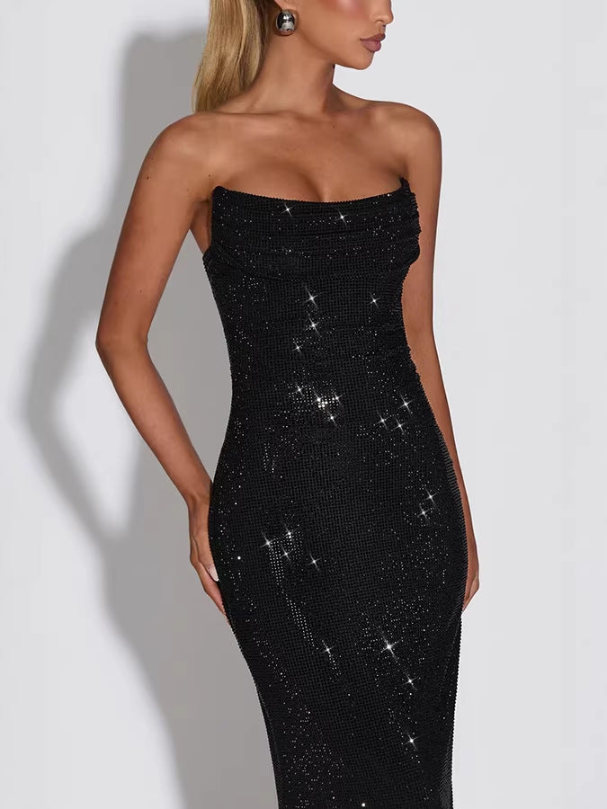Rhinestone Maxi Dress