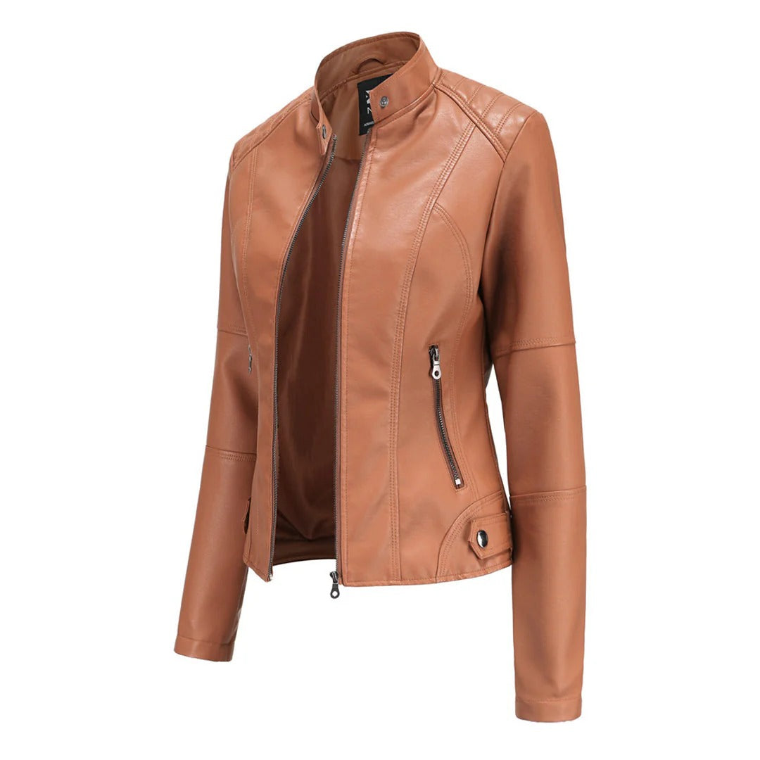 Jacket with Asymmetric Zip