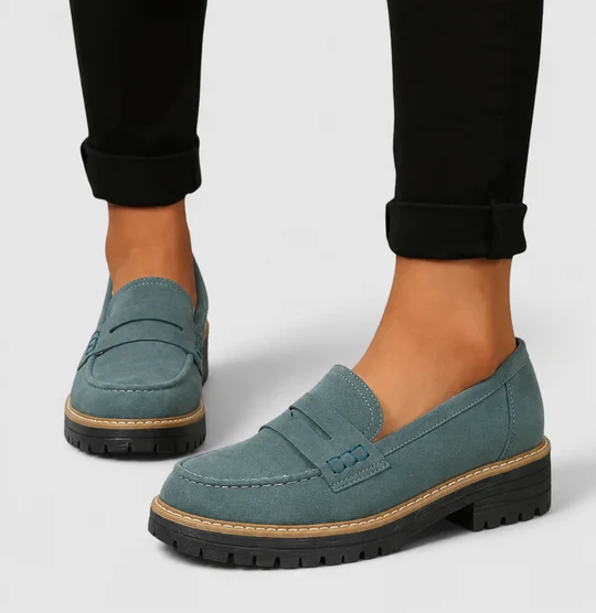 Loafers with Contoured Footbed