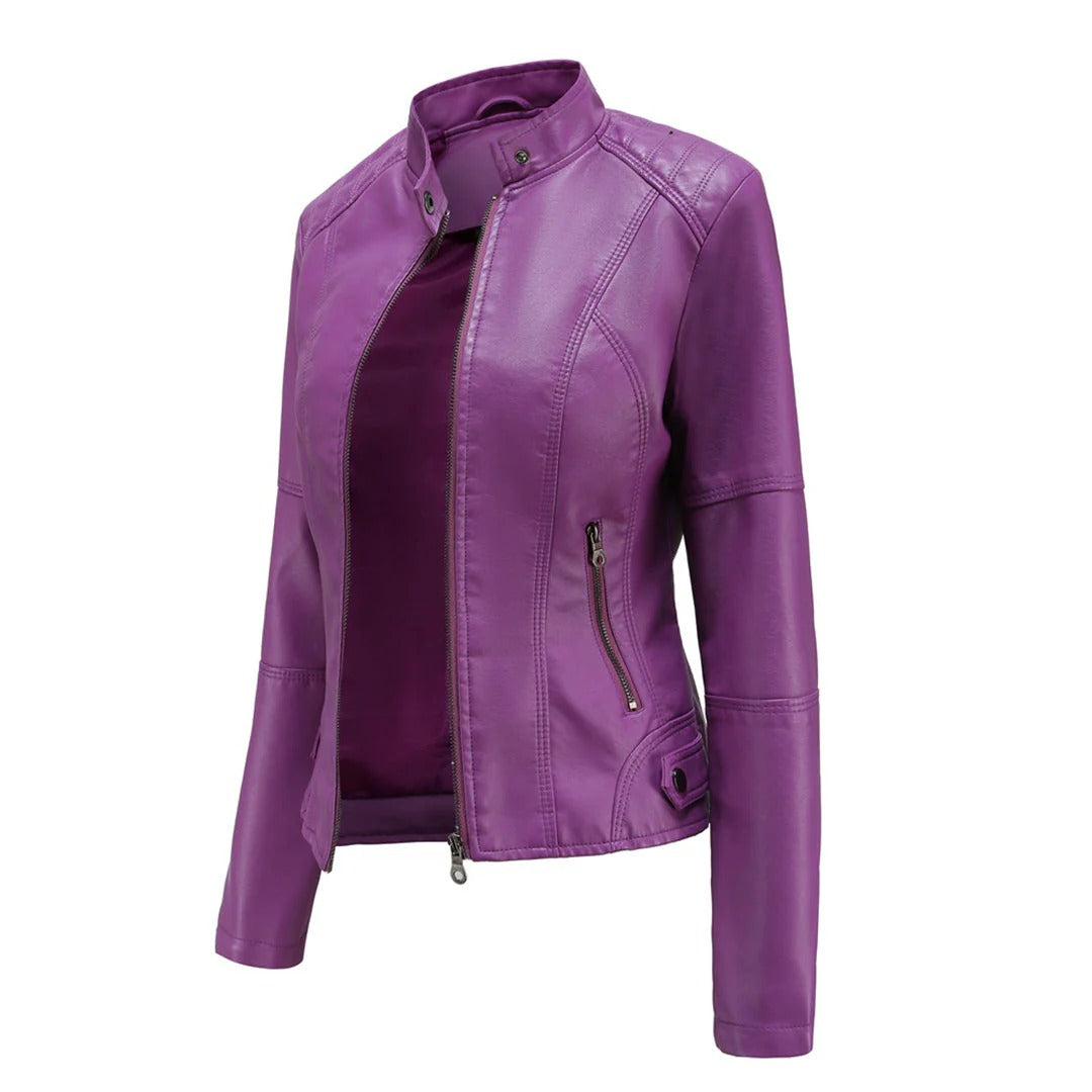Jacket with Asymmetric Zip