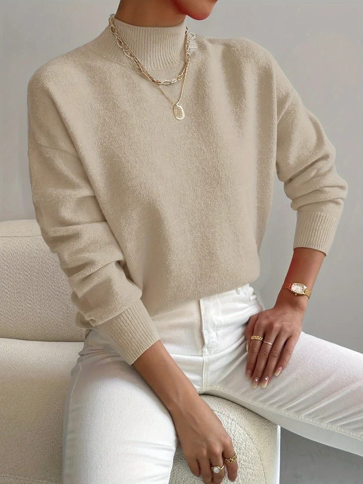 Turtleneck Jumper with Comfortable Knit Fit