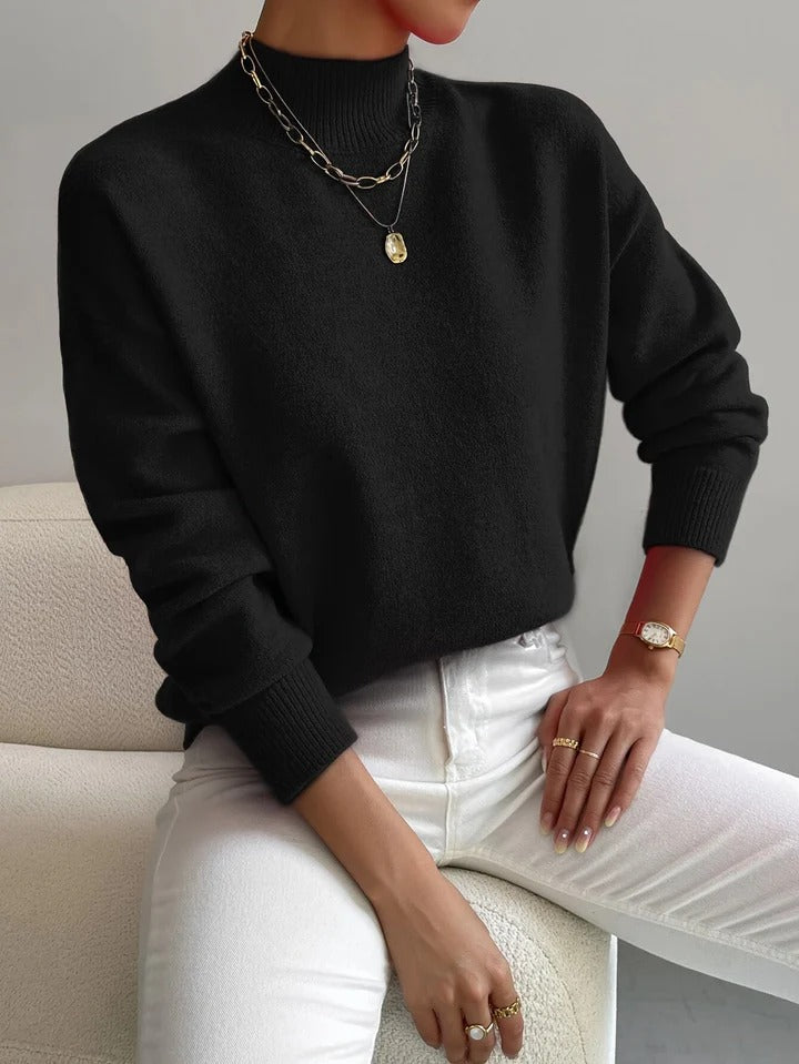 Turtleneck Jumper with Comfortable Knit Fit