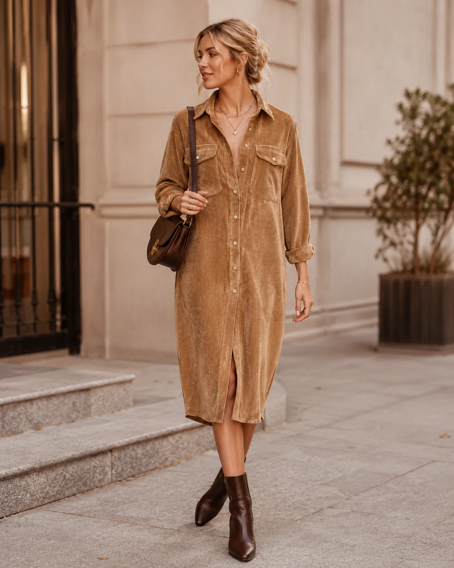 Chic Flared Hem Dress