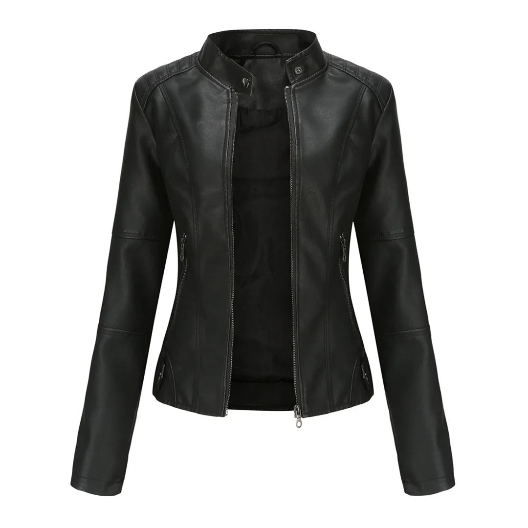 Jacket with Asymmetric Zip
