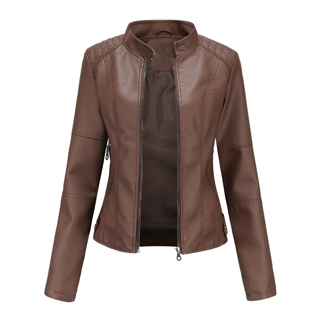 Jacket with Asymmetric Zip