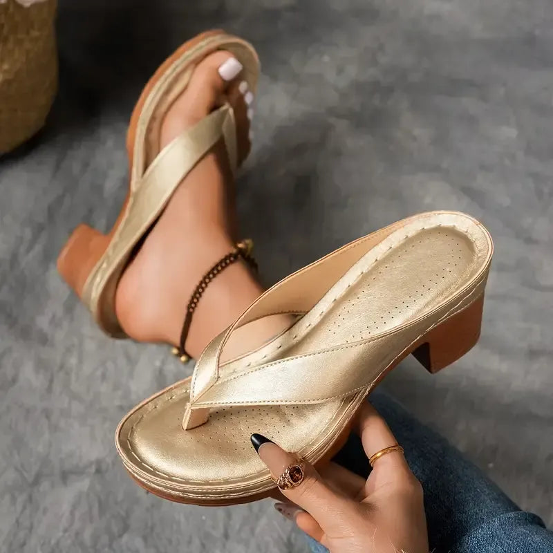 Cushioned Slippers with Supportive Heel