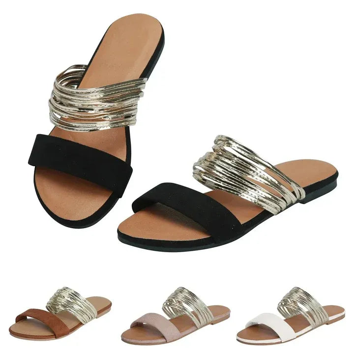 Plush Cushioned Suede Sandals