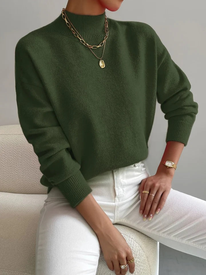 Turtleneck Jumper with Comfortable Knit Fit