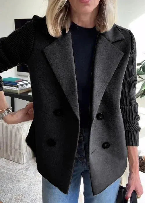 Mid-Length Coat with Streamlined Tailored Cut