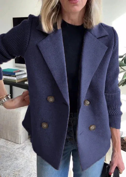 Mid-Length Coat with Streamlined Tailored Cut