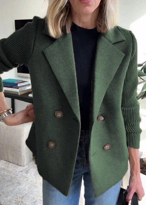 Mid-Length Coat with Streamlined Tailored Cut