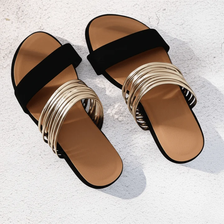 Plush Cushioned Suede Sandals