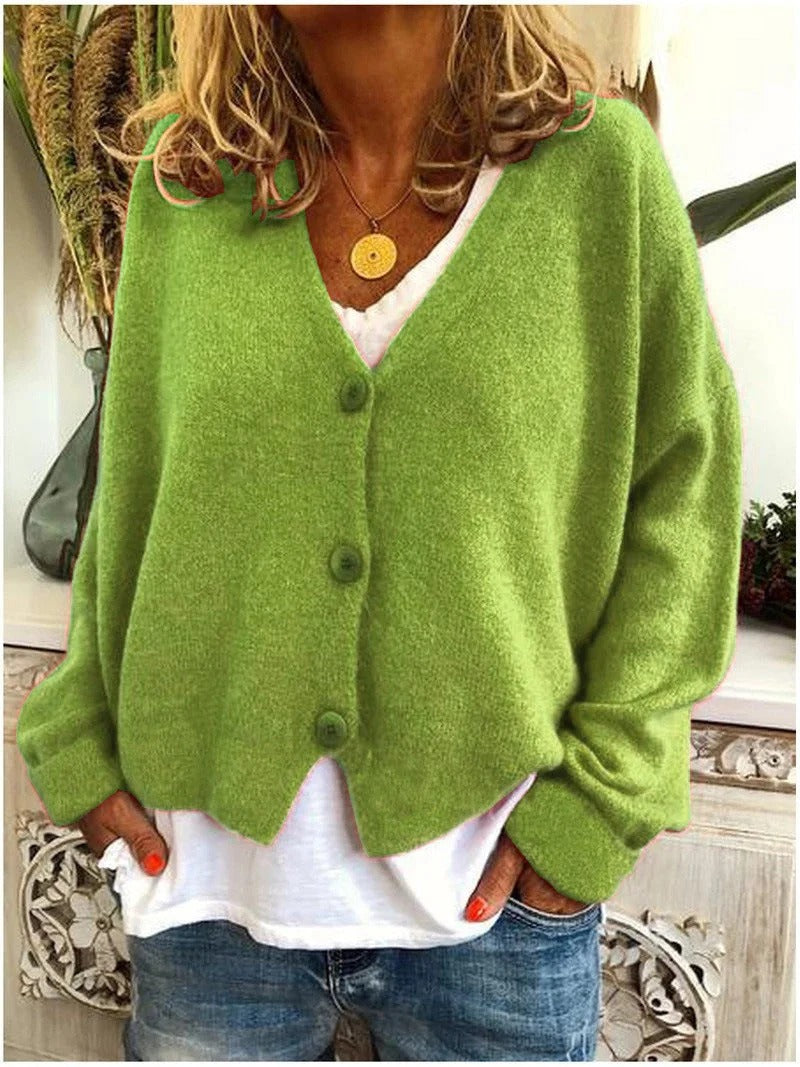 Cardigan in Lightweight Knit for Layering