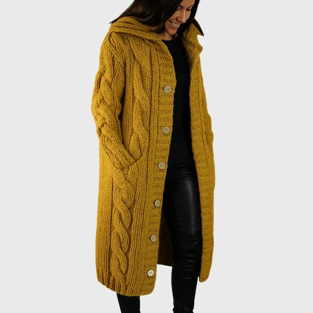 Winter Coat with Soft Structured Tailored Shape