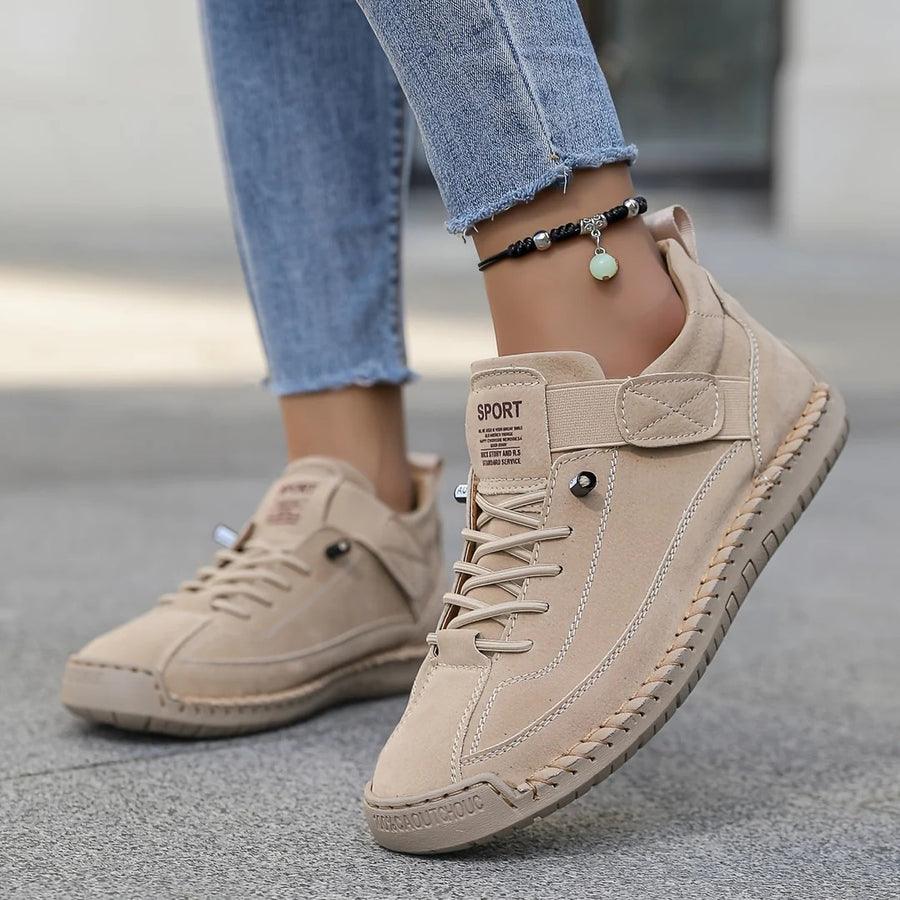 Supportive Comfort Sneakers with Velcro Strap