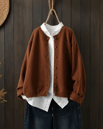 Relaxed Oversized Cardigan
