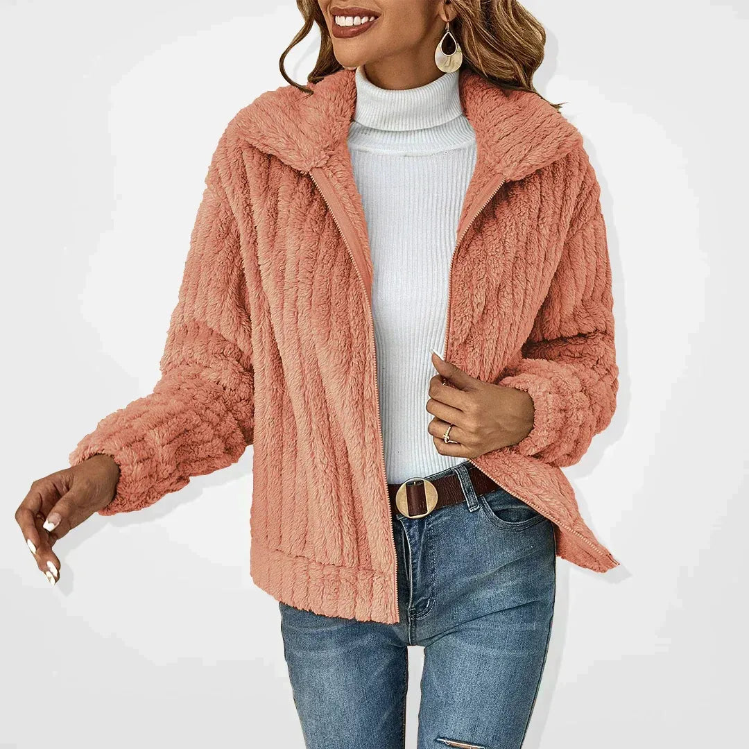 Oversized Cardigan with Fluffy Brushed Surface