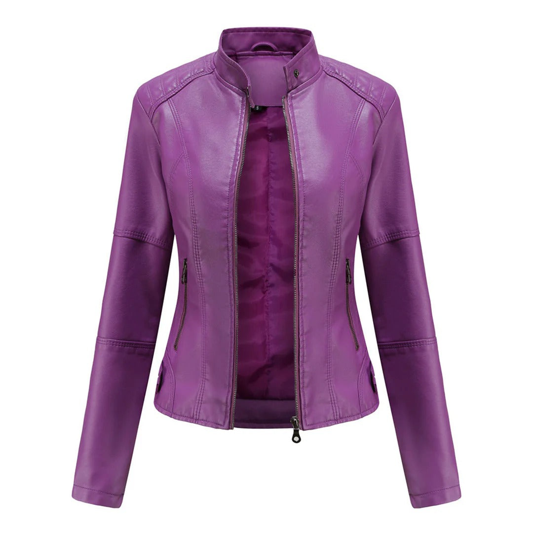Jacket with Asymmetric Zip